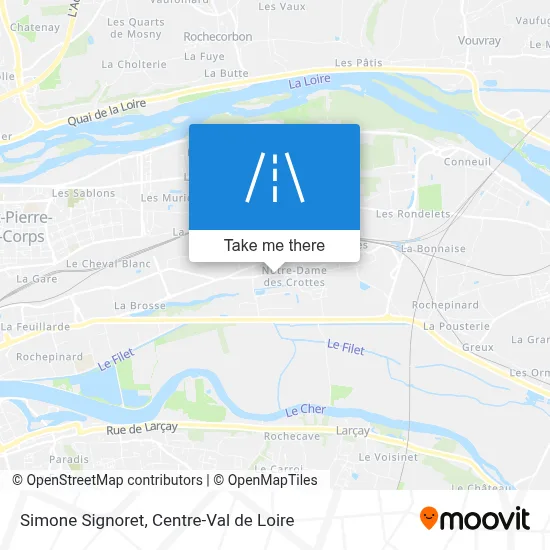 Simone Signoret map