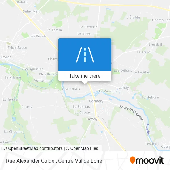 Rue Alexander Calder map