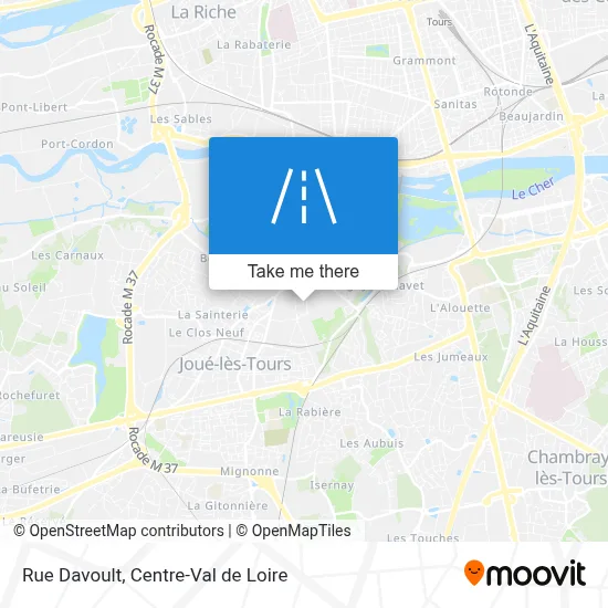 Rue Davoult map