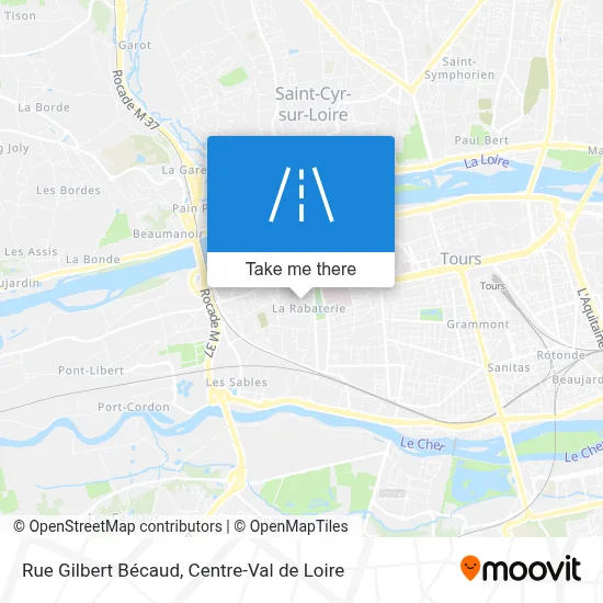 Rue Gilbert Bécaud map