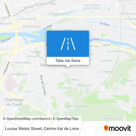 Rue Louise Weiss map
