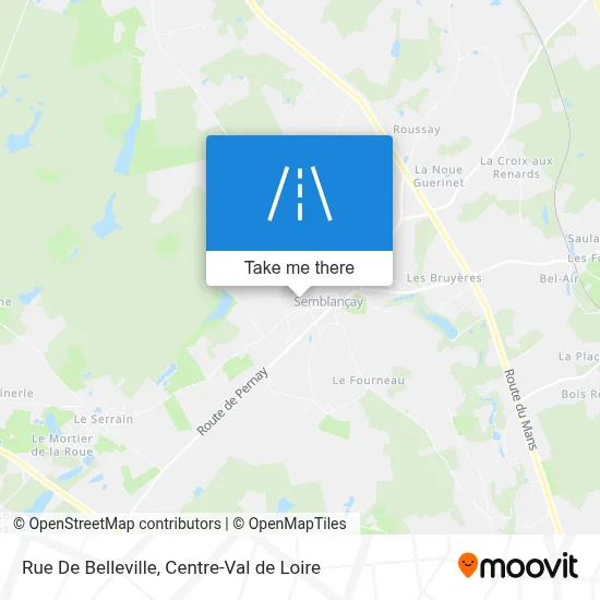Rue De Belleville map