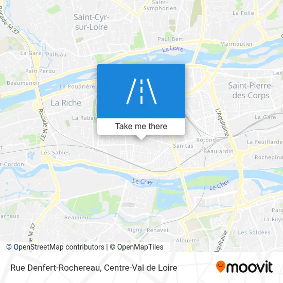 Rue Denfert-Rochereau map