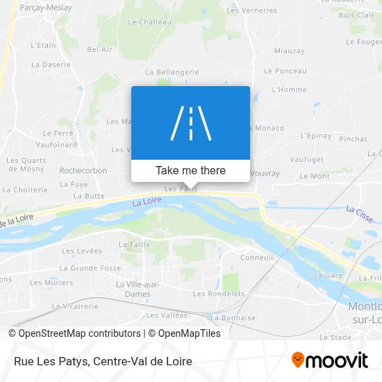 Rue Les Patys map