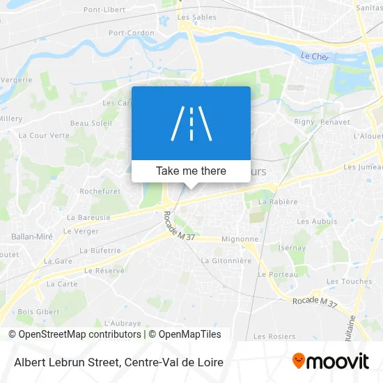 Rue Albert Lebrun map