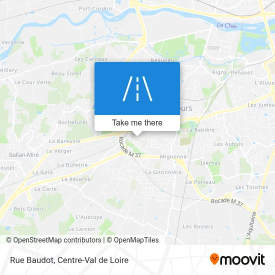 Rue Baudot map