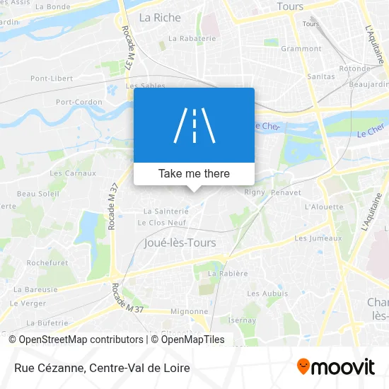 Rue Cézanne map