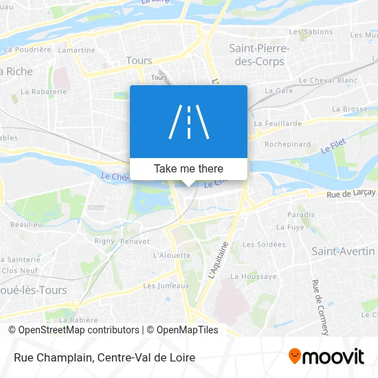 Rue Champlain map