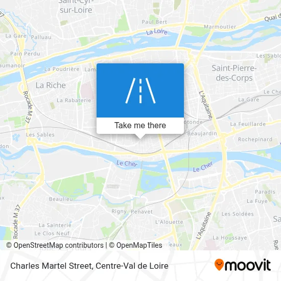 Rue Charles Martel map