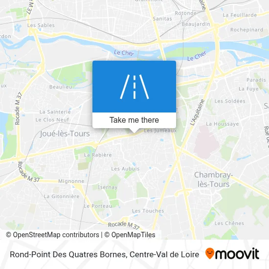 Rond-Point Des Quatres Bornes map
