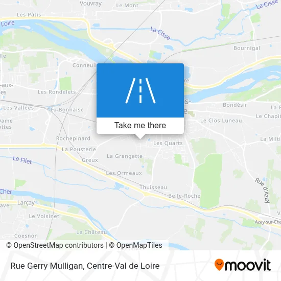Rue Gerry Mulligan map