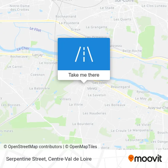 Rue Serpentine map