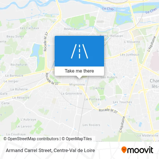 Rue Armand Carrel map