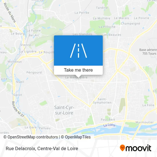 Rue Delacroix map