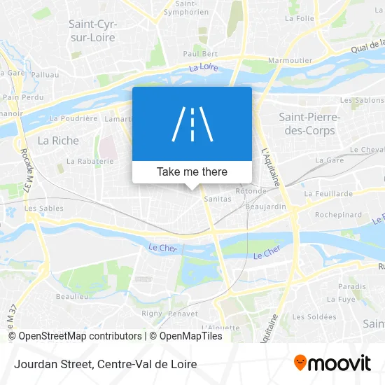 Rue Jourdan map