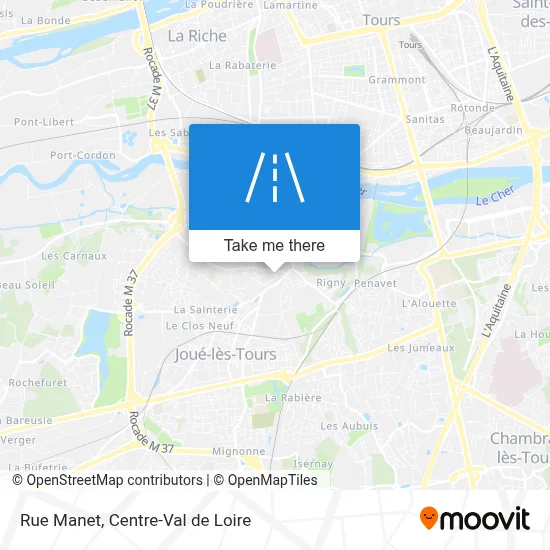 Rue Manet map