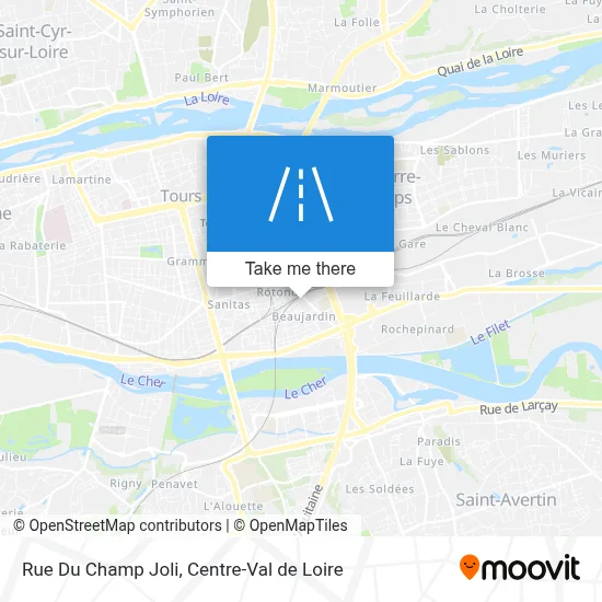 Rue Du Champ Joli map