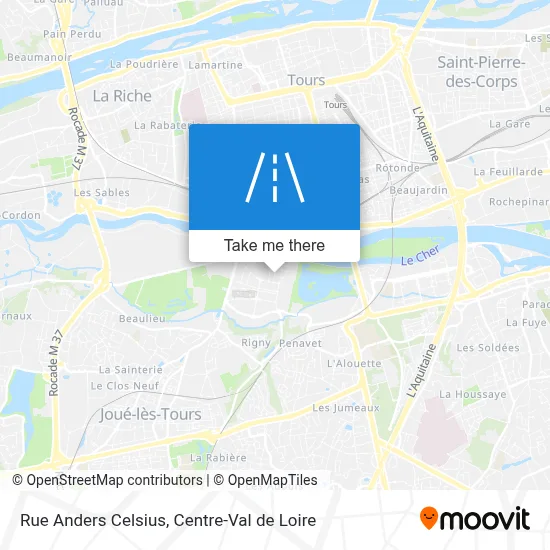 Rue Anders Celsius map