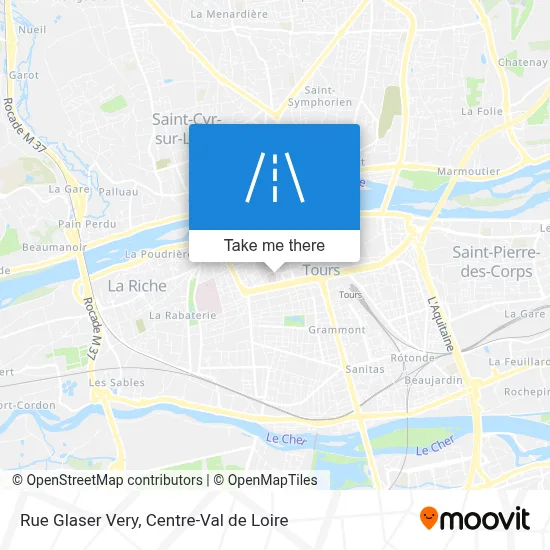 Rue Glaser Very map