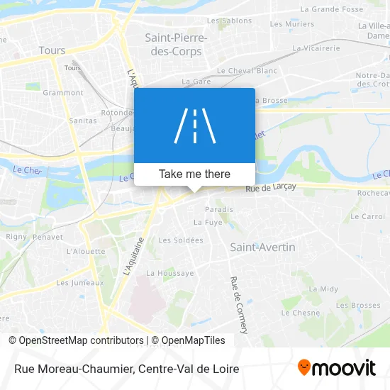 Rue Moreau-Chaumier map
