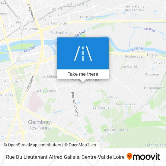 Rue Du Lieutenant Alfred Gallais map