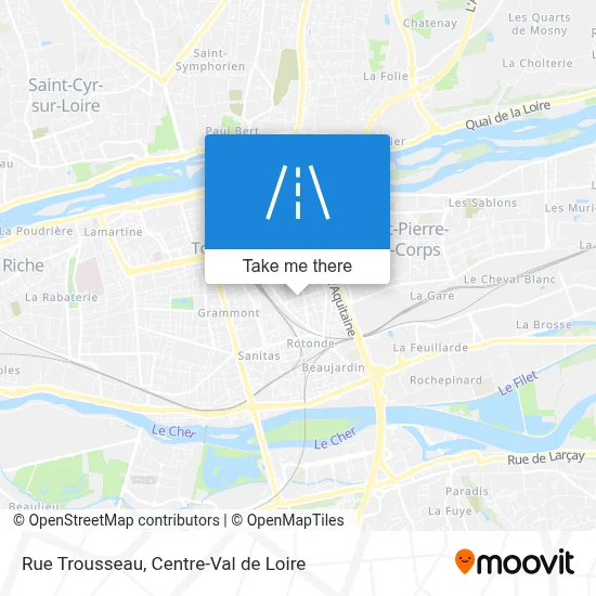 Rue Trousseau map