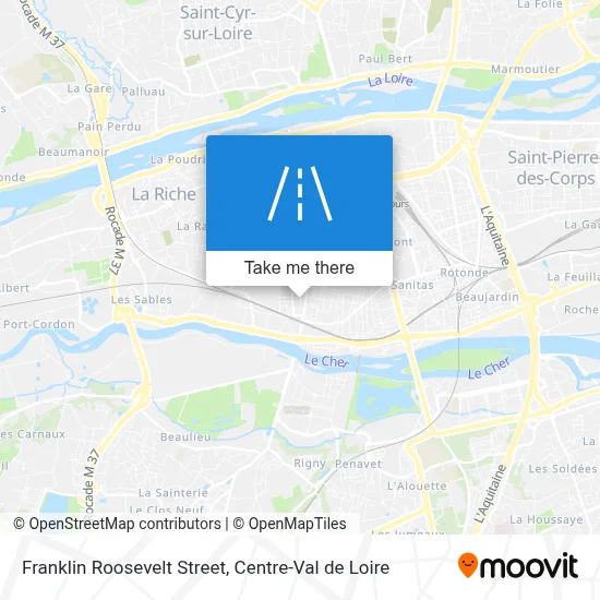 Rue Franklin Roosevelt map