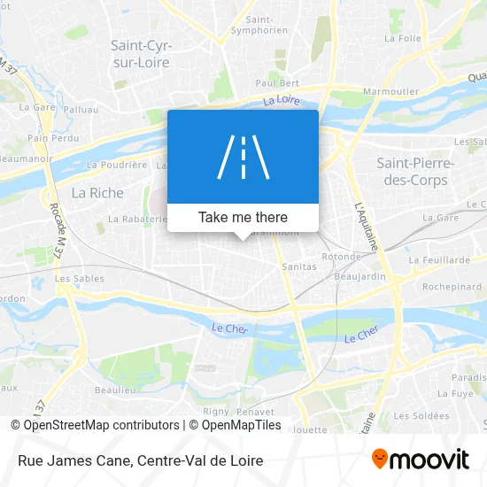 Rue James Cane map
