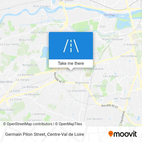 Rue Germain Pilon map