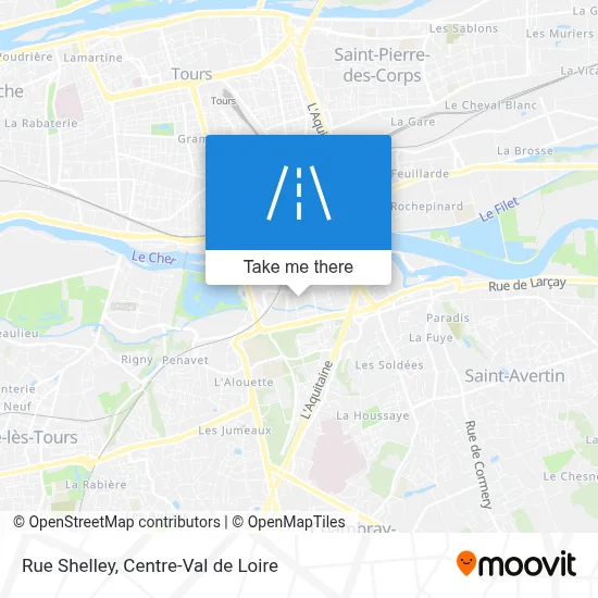 Rue Shelley map
