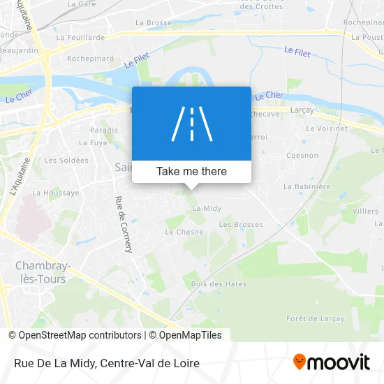 Rue De La Midy map
