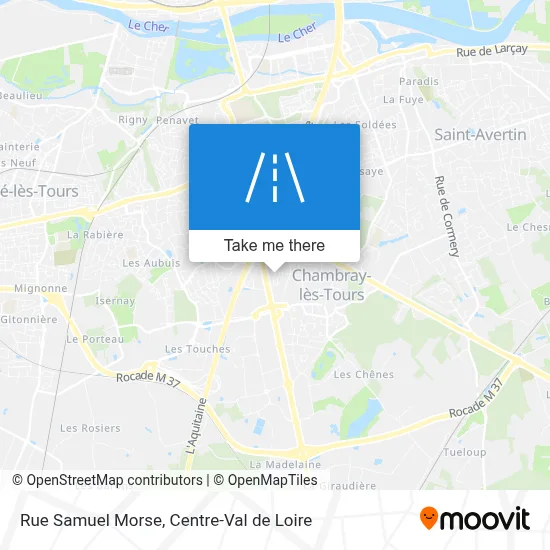 Rue Samuel Morse map