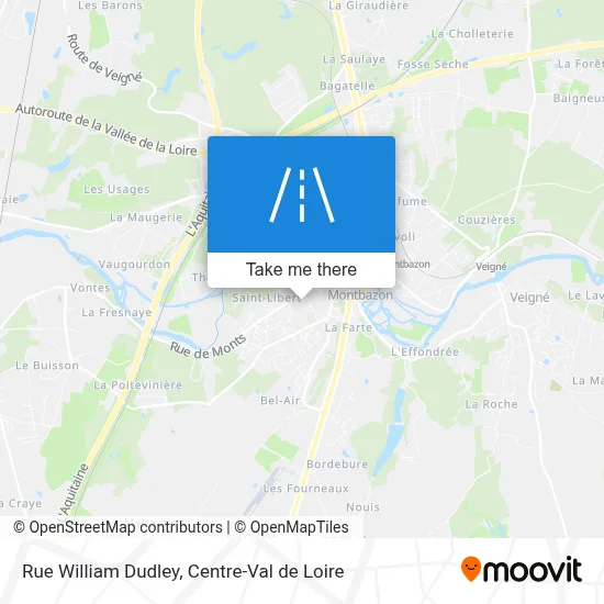 Rue William Dudley map