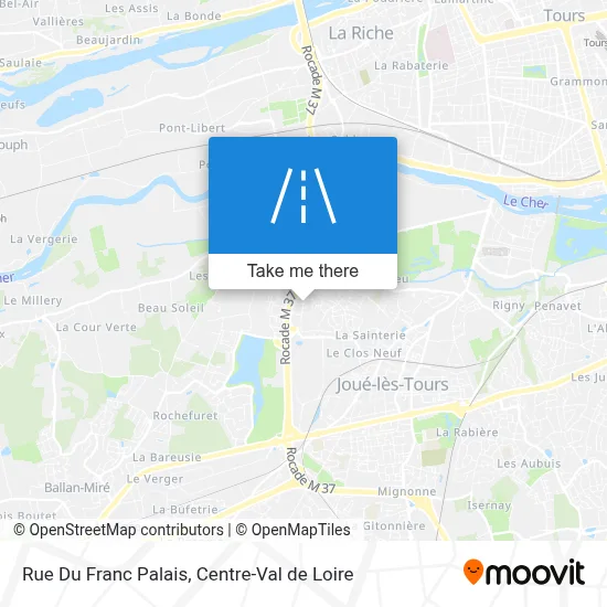 Rue Du Franc Palais map