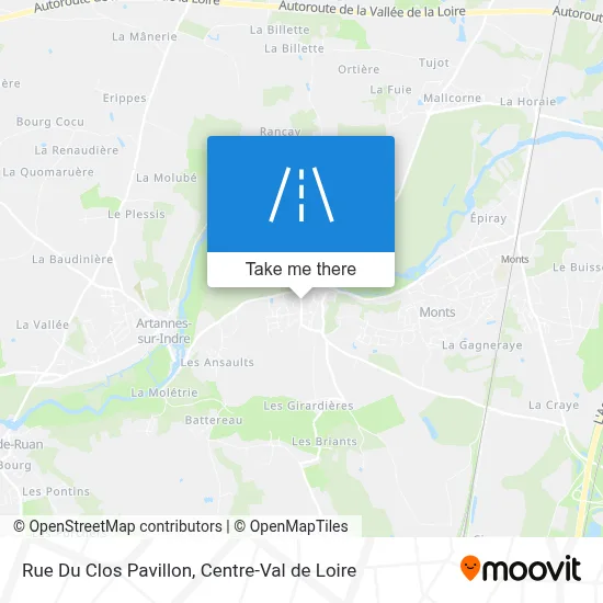 Rue Du Clos Pavillon map