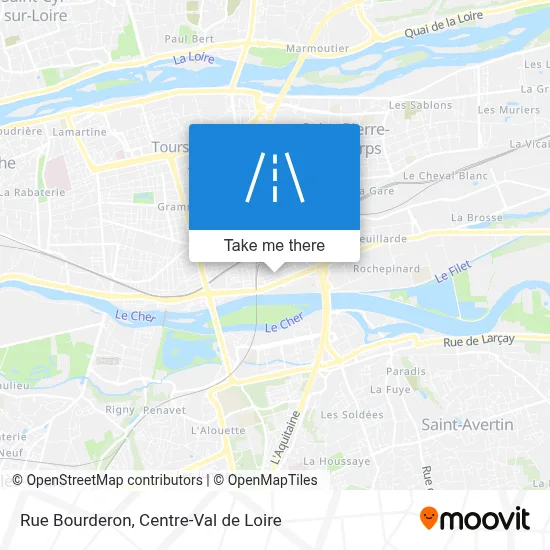 Rue Bourderon map