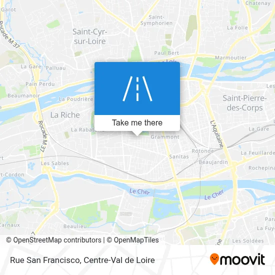 Rue San Francisco map