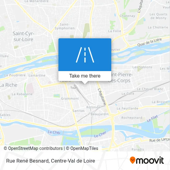 Rue René Besnard map