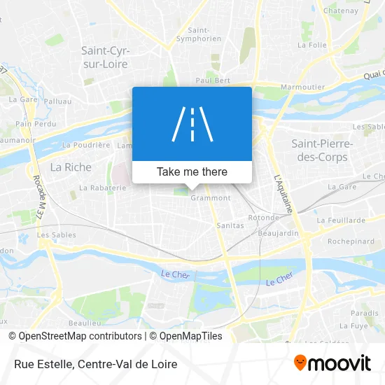 Rue Estelle map