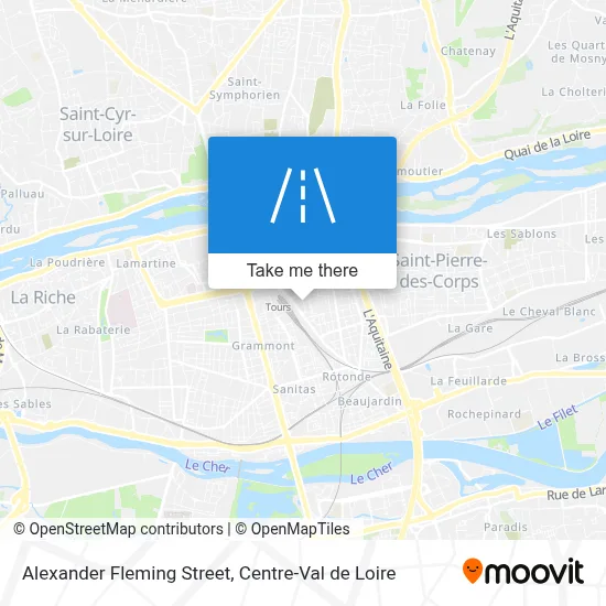 Rue Alexander Fleming map
