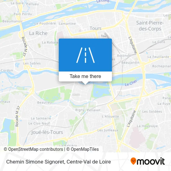 Chemin Simone Signoret map