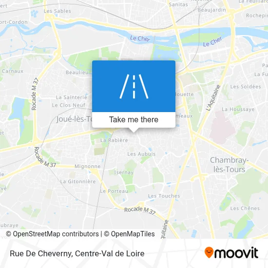 Rue De Cheverny map