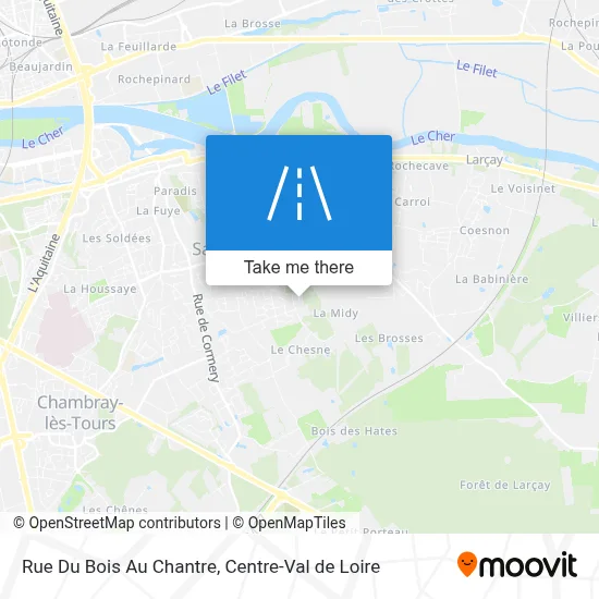 Rue Du Bois Au Chantre map