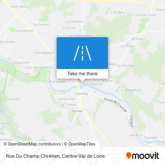 Rue Du Champ Chrétien map
