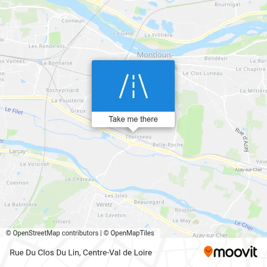 Rue Du Clos Du Lin map
