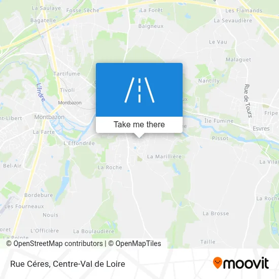 Rue Céres map