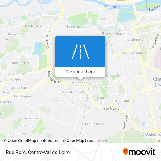 Rue Poré map