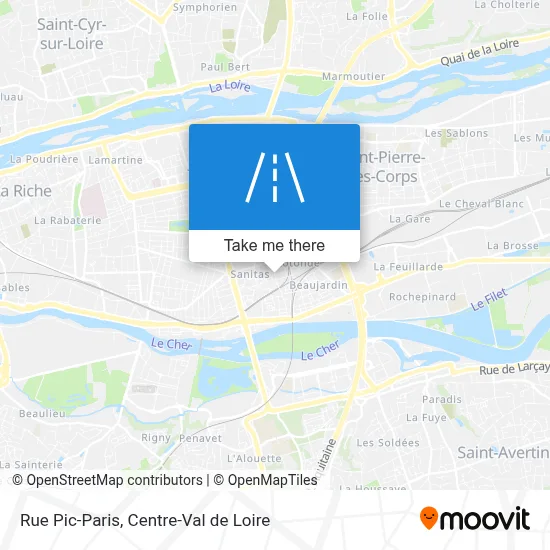 Rue Pic-Paris map