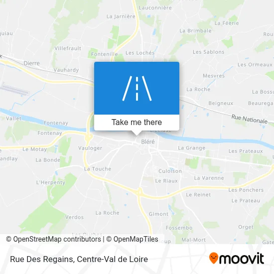 Rue Des Regains map