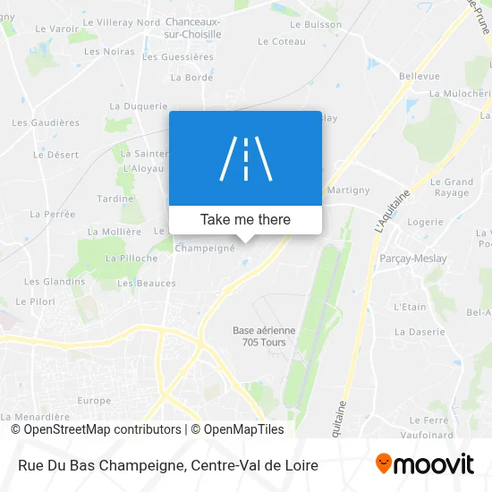 Rue Du Bas Champeigne map